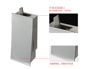 Distributeur de savon <span class=keywords><strong>Douche</strong></span> 1000ml Distributeur de savon colombe en acier inoxydable Distributeur de savon mural liquide manuel - Product Image 3