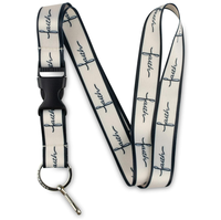 Impression personnalisée Je peux tout faire à travers le Christ qui me renforce la foi Philippiens Lanyard ID Holder Gift