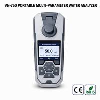 Analyseur d'eau portable multiparamètres VN-750, étanche IP65, détection de la turbidité, du chlore résiduel et du chlore total, données USB
