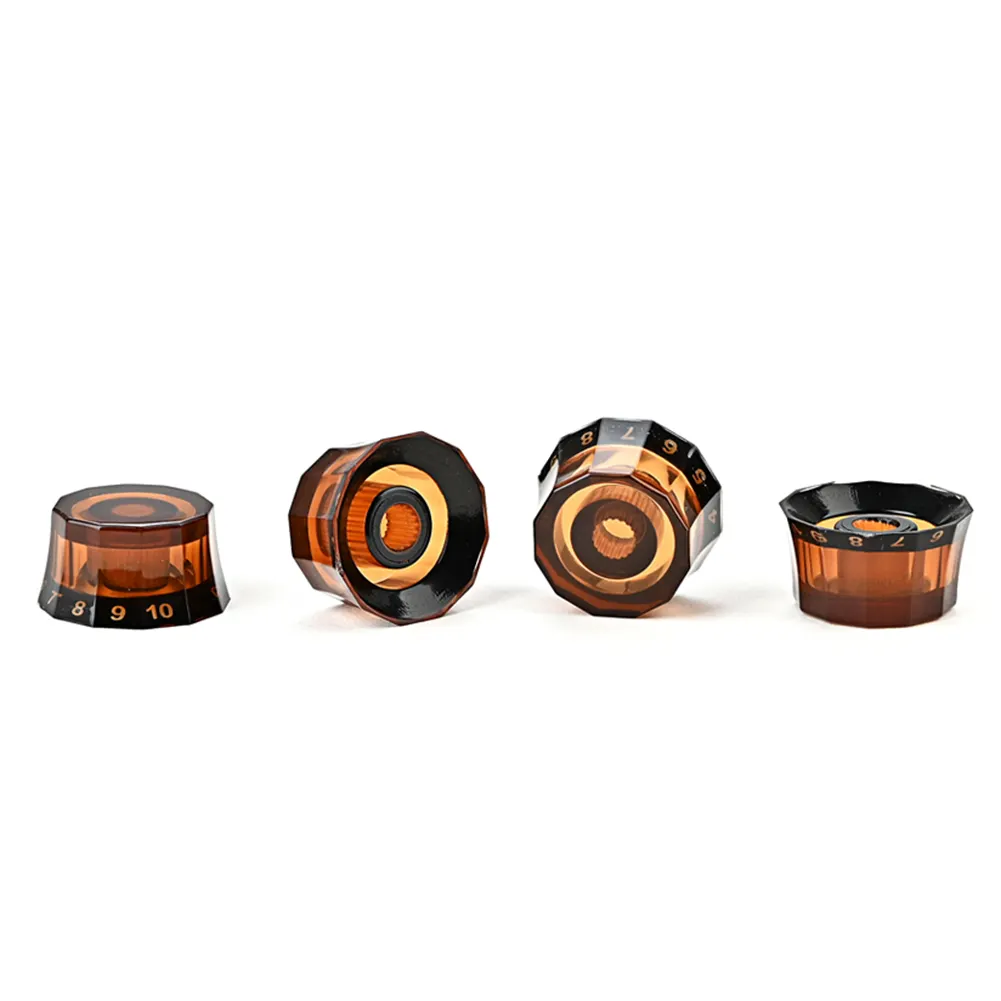 Kim loại guitar knobs bào ngư Top với dát Shell Guitar knobs cho guitar điện 4 màu