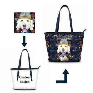 Designer Animal Pattern Shopping Tote Bag With Custom Printed Logo Creative Handbags Ladies Tote Bag Handbags