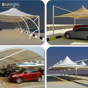 High-Strength Polycarbonate Carport, <strong>Car</strong> Tents and <strong>Car</strong> Parking Sunshade <strong>Awning</strong> with Tensile HDPE Fabric - Product Image 2