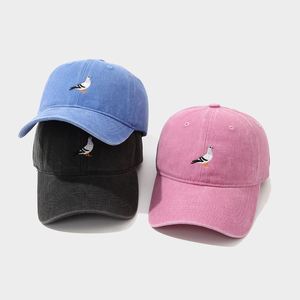 Gorra de béisbol unisex con bordado de paloma, estilo lavado, para deportes al aire libre, pesca y sombra, Colección Otoño 2026, 100% común - Product Image 2