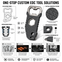 Fabrication sur mesure par usinage CNC d'outils EDC en acier inoxydable, ouvre-bouteille, clé hexagonale, tournevis, poignée de précision, fabricant OEM ODM