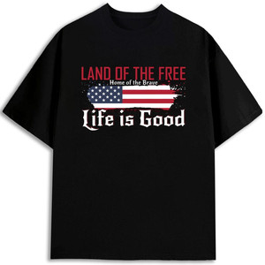 T-shirt pour homme 180 g/m² 100 % coton à manches courtes imprimé avec motif jersey anti-rétrécissement coupe classique - Product Image 1