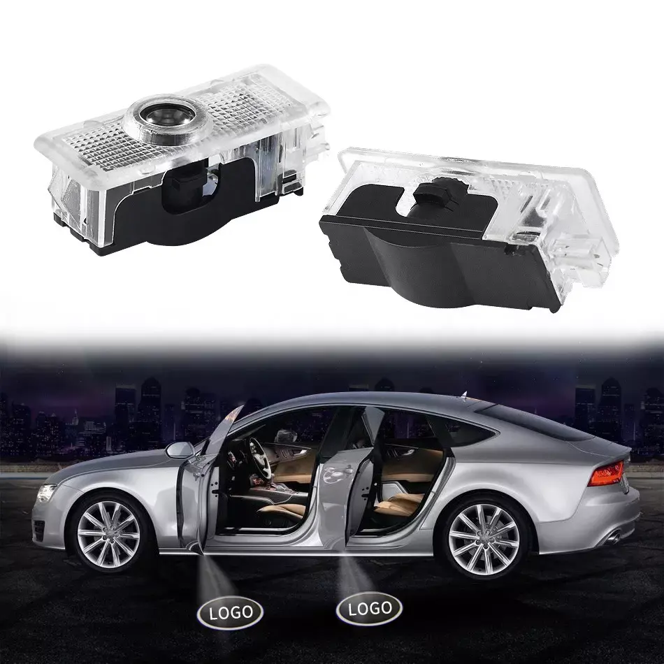 Special Use Wired Car Welcome Ghost Shadow LED Car Logo Door Light Car Logo Projector For Benz Bmw Audi Toyota Tesla