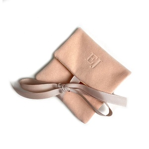 Bolsa de Joyería Personalizada con Logotipo en Relieve, Color <span class=keywords><strong>Rosa</strong></span> Pálido Melocotón - Product Image 6