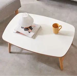 Wooden modern living room coffee shop mail order package center tea table foldable coffee table minimalist