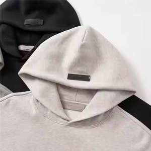 Sweat à capuche oversize Essentials, technique Puff, couleur Light Oatmeal, couleur Dark Oatmeal, extensible, broderie <span class=keywords><strong>Limo</strong></span>, streetwear d'hiver, hauts pour hommes - Product Image 5