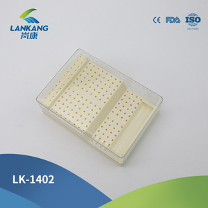 Caja para fresas dentales LK-1402, estuche de esterilización cuadrado de 75 orificios para instrumentos dentales - Product Image 5