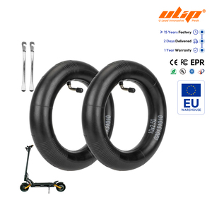 2 juegos de cámaras de aire reforzadas Ulip 10*2.5 con válvula de 90 grados, 10X2.5, con 2 palancas, para patinete de 10 pulgadas 10X - Product Image 1