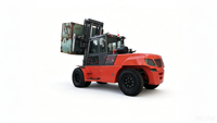 Chariot élévateur diesel lourd CPCD150 de 15 tonnes avec cabine climatisée et déplaceur latéral en option pour l'industrie lourde