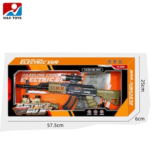 Pistola de Juguete Eléctrica Telescópica AK47 para Niños con Sonido, Luz, Vibración, Mochila, Telescopio y <span class=keywords><strong>Granada</strong></span>, Material Plástico Resistente - Product Image 6