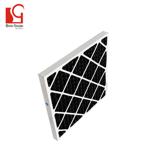 上海ブーグアンカスタマイズ段ボールフレームMERV8 Merv 11 Merv13 ACHVACおよび炉用活性炭プリーツエアフィルター - Product Image 4