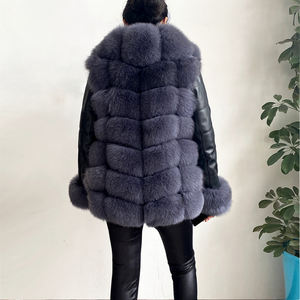 Chaqueta de piel de zorro Real para mujer, abrigo cálido de talla grande para invierno, gran oferta - Product Image 6