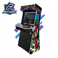 Machine de jeu d'arcade de tir à pistolets lumineux pour 4 joueurs, borne d'arcade verticale à monnayeur, 10000 jeux en 1, pour centre de jeux et parc d'attractions