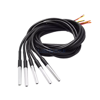 LEIXINRUI Original Sensor Suhu DS18b20 Tahan Air dengan Kemasan Baja Tahan Karat 18B20 1M 2M 5M DS18B20