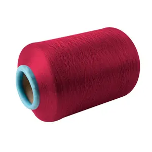 Toptan fabrika fiyat 150d 48f polyester elastan kore DTY iplik