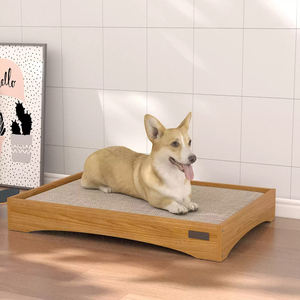 Kleintier Feldbett aus Massivholz XL Kiefernholz Nest Feuchtigkeitsbeständiges Gestreiftes Universal Haustierbett für Hunde Welpen Ganzjährig Nutzbar - Product Image 3