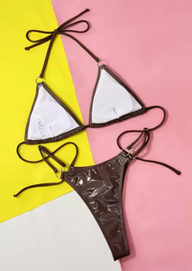 Conjunto de Bikini Triangular Micro Personalizado para Mujer, Traje de Baño Micro de Alta Calidad - Product Image 4