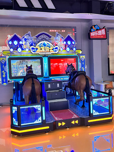 Dragon Knight à pièces 2 joueurs Simulation Arcade Sport 220V Construction en bois en métal Machine de jeu de course de chevaux de boxe - Product Image 5