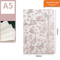 Journal personnalisé A5 en tissu floral tissé, couverture rigide, impression UV, reliure thermique, pour femmes, cadeau et retraite de bien-être