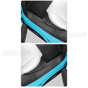 Car Threshold <b>Bar</b> For Xiaomi SU7 Body Kit Car Door Sill Scuff Plate Guard Pedal Protector Cill <b>Carpet</b> Strip Modification Part - Product Image 4