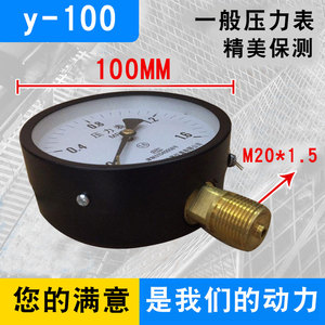 Manómetro de Presión Estándar Y 100, 0,1-6 MPa, Radial, para Aire y Agua - Product Image 2