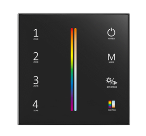 Skydance T25 Telecomando Wireless RF2.4G a 4 Zone RGB+CCT con Dimmer Touch da Parete e Batteria AAA*2 - Product Image 4