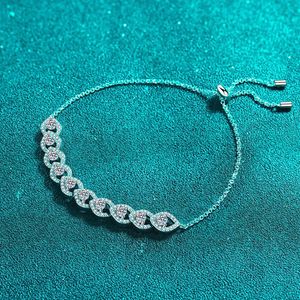 1 Carat Moissanite <b>Sterling</b> <b>Silver</b> 925 <b>Bracelet</b> High Fashion Stretch Adjustable <b>Women</b> <b>Bracelet</b> Manufacturers Wholesale - Product Image 4