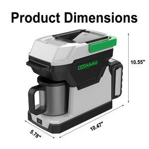 เครื่องชงกาแฟแบบหยดแบบพกพาประหยัดพลังงานแบตเตอรี่20V ระดับเป็นมิตรกับสิ่งแวดล้อมสำหรับใช้ในครัวเรือน - Product Image 6