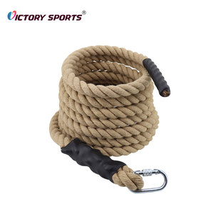 Cordes <span class=keywords><strong>de</strong></span> combat <span class=keywords><strong>de</strong></span> <span class=keywords><strong>musculation</strong></span> personnalisées avec logo, 38 mm, 50 mm, en sisal, avec crochet pour l'entraînement - Product Image 4