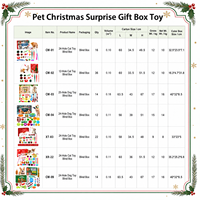 Calendrier de l'Avent pour animaux de compagnie avec jouets assortis pour chats et chiens, pour le compte à rebours des fêtes et les activités intérieures