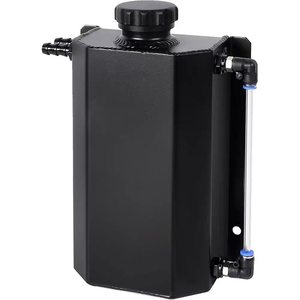 Réservoir d'huile universel en aluminium de 2 L pour récupération des gaz de déchets du moteur de voiture, usiné CNC avec déflecteurs - Product Image 1