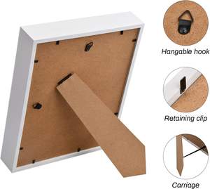 Wholesale Wholesale 8x10 11x14 Shadow Box Display case Souvenir Medal Photo Wooden <b>Memory</b> Picture <b>Frame</b> - Product Image 2