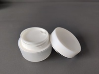 15g givré crème vague conception acrylique pot hydratant pot de cosmétiques en plastique avec bouchon à visser pour soins des yeux soins de la peau