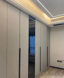 Factory Outlet Moda moderna Diseño minimalista Dormitorio Puerta corredera Armario - Product Image 1