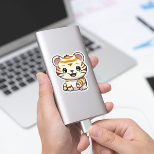 Hoyo Tijgerstickers, 50 Stks/pak, Siberisch, Bengaal, Witte Sumatraanse Tijger Ontwerpt Wilde Dierenstickers - Product Image 4