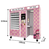Distributeur automatique d'impression d'ongles Elephant Nail Beauty avec verre trempé, options de paiement multiples et surveillance à distance