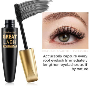 Mascara impermeabile impermeabile da 10ml ciglia allunganti Make-up Mascara impermeabile in fibra di seta nera Mascara da donna - Product Image 5