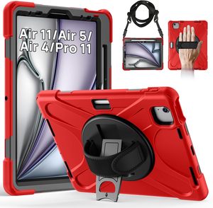 Étui de tablette en silicone antichoc avec béquille et sangle de maintien, arc-en-ciel, pour la 0ème génération 2022 10.9, étui robuste avec emplacement pour stylet - Product Image 1
