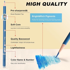 Trẻ Em Màu Bút Chì Thiết Lập 120 Màu Sắc Màu Sắc Vibrant Bút Chì Trường Hợp Lý Tưởng Cho Vẽ Màu Than Bút Chì - Product Image 4