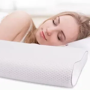 Almohada cervical contorneada suave para dormir de lado y de espalda