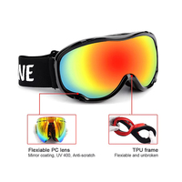 Lunettes de ski polarisées anti-buée, lunettes de sport de neige, protection UV400, lunettes de sécurité pour snowboard, lunettes de ski OEM, logo personnalisé