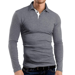 Wholesale Solid Breathable Nonwoven Cotton Jersey Men's <b>Hip</b> Hop Long Sleeve Shirts with Embroidery Logo - Product Image 6