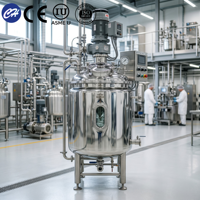 Cuve de mélange sanitaire à vitesse variable 4000L en SUS316L avec pompe à moteur AC et roulement pour ligne de production de boissons à haute viscosité