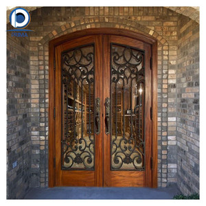 Entrada cálida Dd una elegancia atemporal <span class=keywords><strong>a</strong></span> su hogar con nuestras puertas de madera bellamente diseñadas Entrada residencial Puerta de madera maciza - Product Image 4