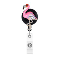 Porte-Badge rétractable en strass, porte-carte d'identité pour étudiants, Design Animal, cadeau pour enseignant