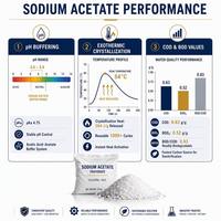 Acétate de sodium trihydraté, commande en gros, fournisseur avec assurance commerciale