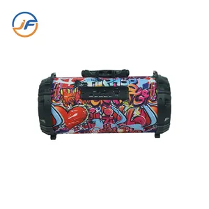 Customized professional Wireless Portable Box Speaker Hi-fi Rechargeable Box Music Barrel Loud Speaker